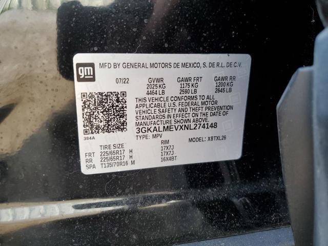 2022 GMC Terrain Sle VIN: 3GKALMEVXNL274148 Lot: 54151434