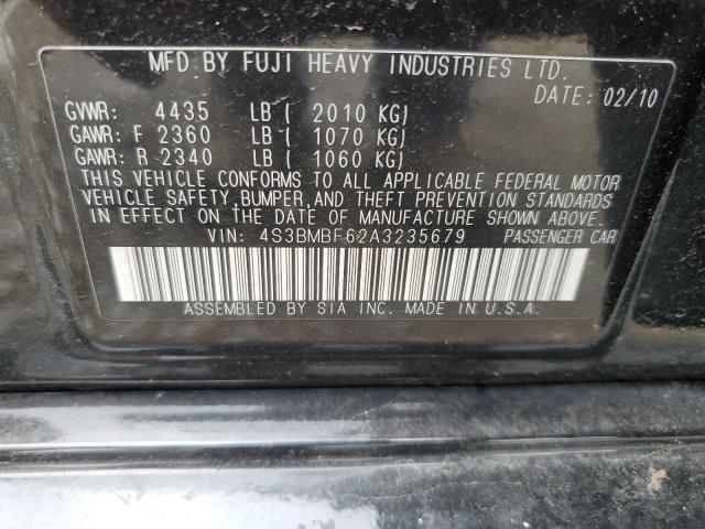 2010 Subaru Legacy 2.5I Premium VIN: 4S3BMBF62A3235679 Lot: 57308084
