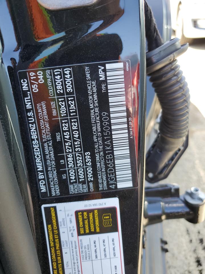 4JGED6EB1KA150909 2019 Mercedes-Benz Gle Coupe 43 Amg