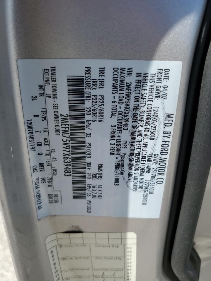 2MEFM75V97X639483 2007 Mercury Grand Marquis Ls