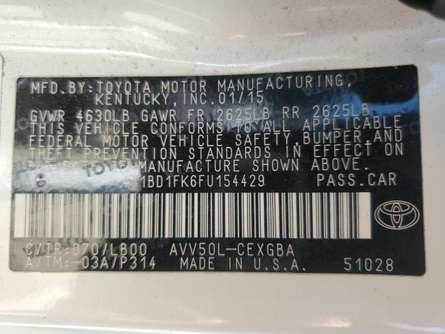 VIN 4T1BD1FK6FU154429 2015 Toyota Camry, Hybrid no.12