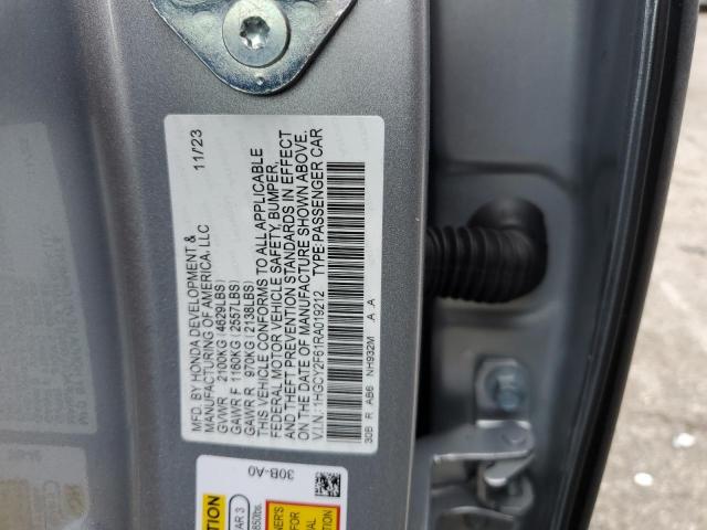 1HGCY2F61RA019212 Honda Accord HYB 12