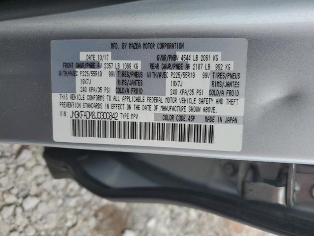 2018 Mazda Cx-5 Grand Touring VIN: JM3KFADM8J0300842 Lot: 57087564