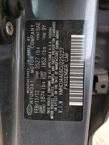 2012 Hyundai Accent Gls VIN: KMHCU4AE6CU225227 Lot: 55671354