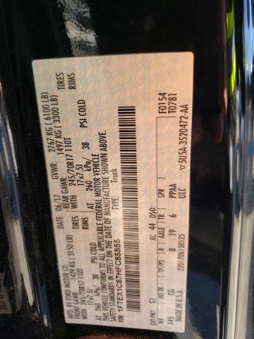 2017 Ford F150 Super Cab VIN: 1FTEX1C87HFC85555 Lot: 56629484