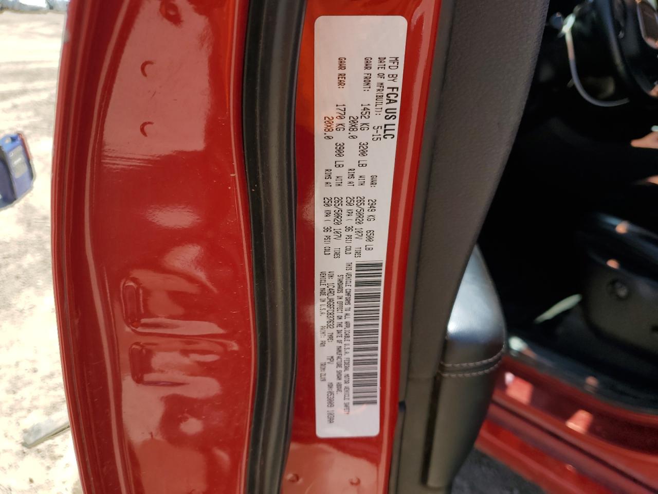 1C4RDJAG6FC837632 2015 Dodge Durango Sxt