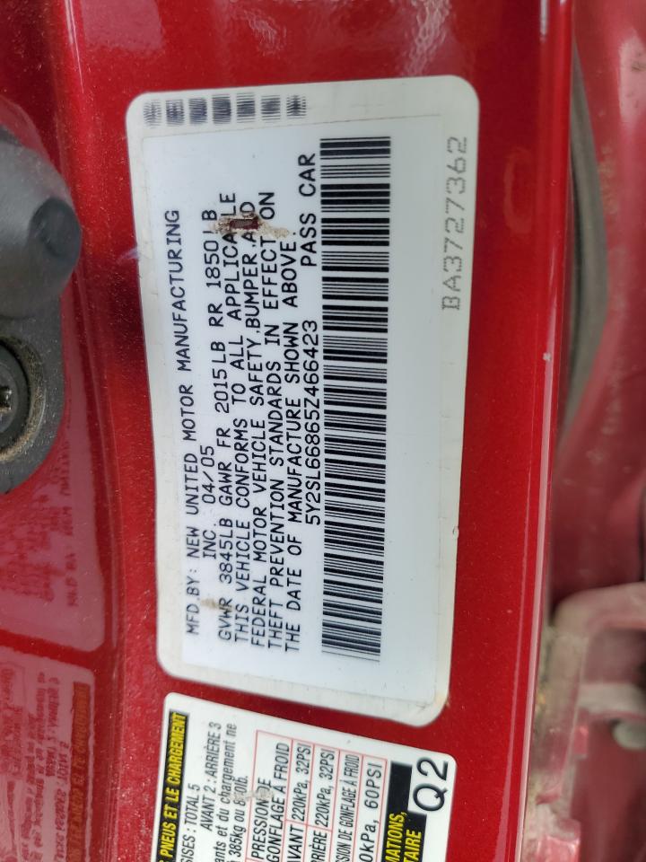 5Y2SL66865Z466423 2005 Pontiac Vibe