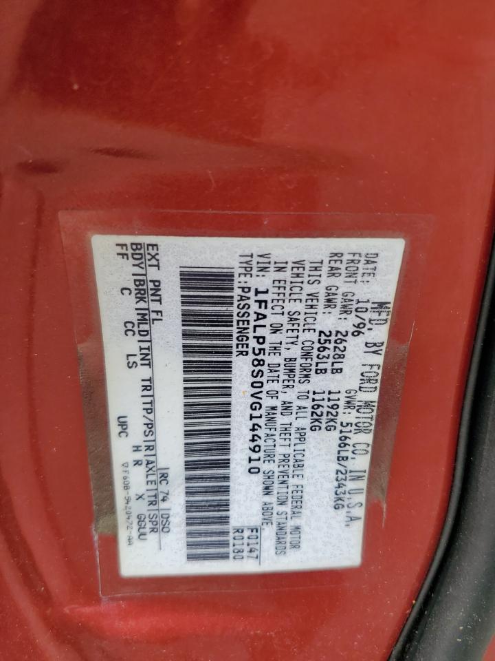 1FALP58S0VG144910 1997 Ford Taurus Lx