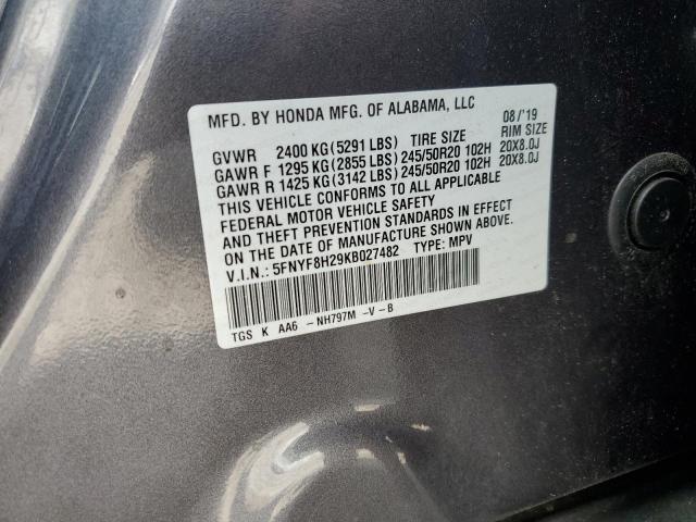 2019 Honda Passport Sport VIN: 5FNYF8H29KB027482 Lot: 55159744