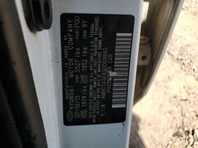 2016 Hyundai Accent Se VIN: KMHCT4AE4GU009840 Lot: 55931284