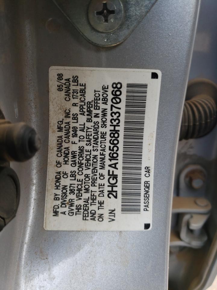 2HGFA16568H337068 2008 Honda Civic Lx