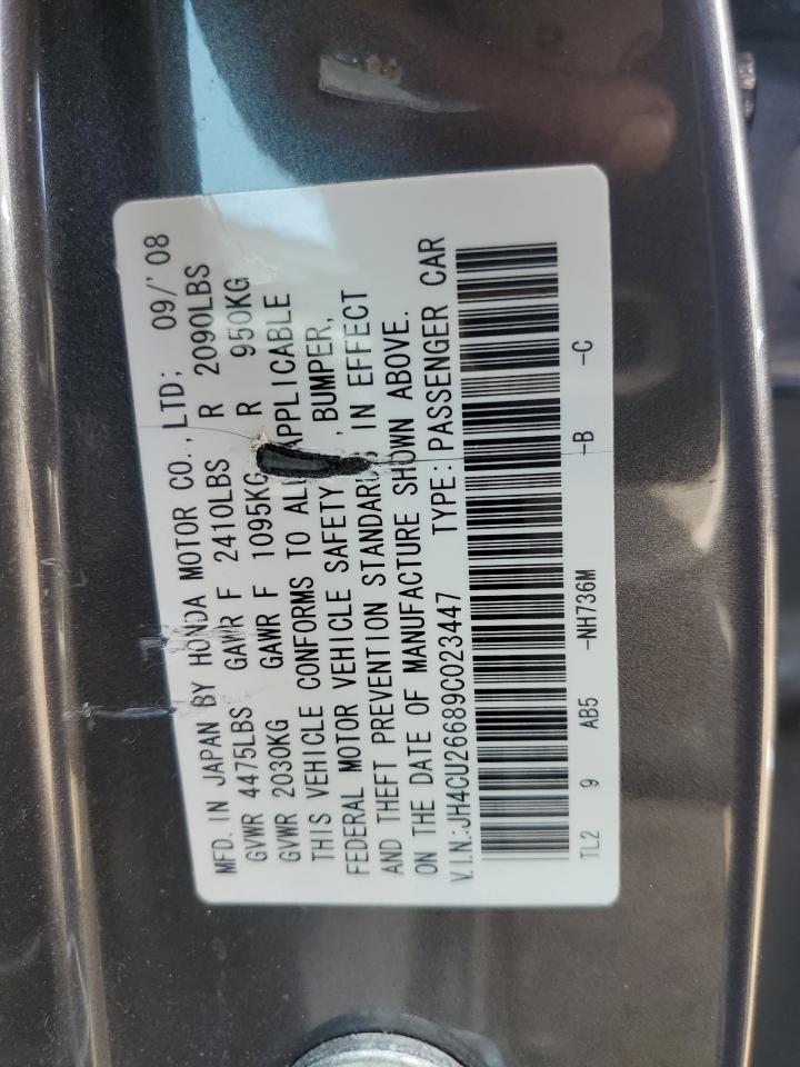 JH4CU26689C023447 2009 Acura Tsx