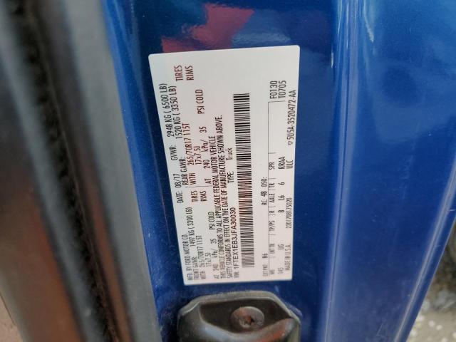 2018 Ford F150 Super Cab VIN: 1FTEX1EB3JFA30030 Lot: 54005974