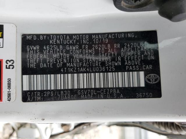 VIN 4T1KZ1AK4LU036125 2020 Toyota Camry, Trd no.12