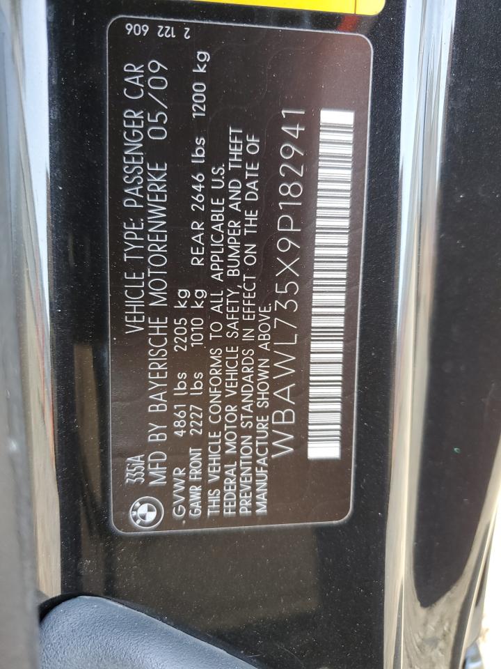 WBAWL735X9P182941 2009 BMW 335 I