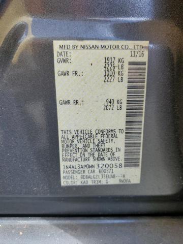 2017 NISSAN ALTIMA 2.5 - 1N4AL3AP0HN320058