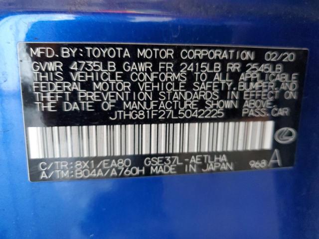 2020 LEXUS IS 300 F-S JTHG81F27L5042225