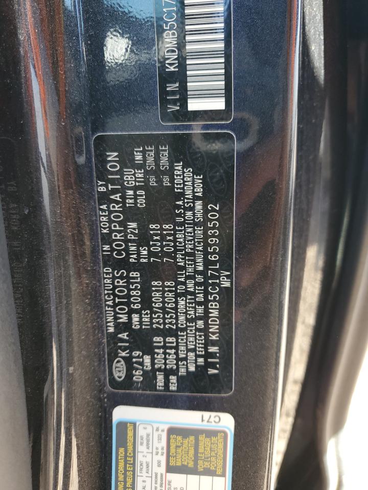 KNDMB5C17L6593502 2020 Kia Sedona Lx