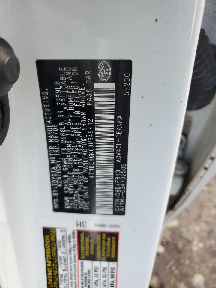 4T1BE46K09U845412 2009 Toyota Camry Base