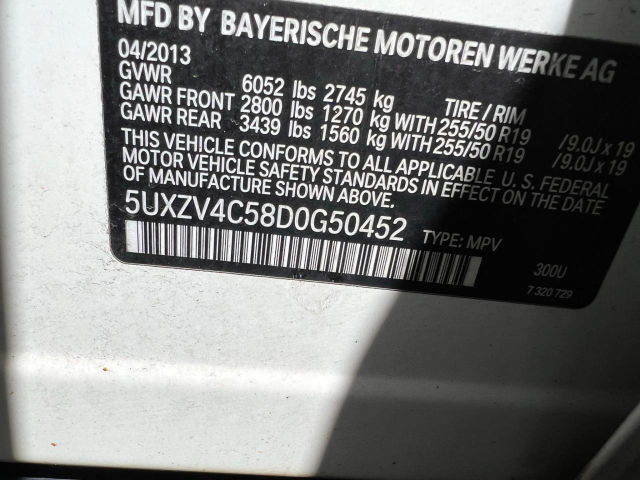 Lot #2509878741 2013 BMW X5 XDRIVE3
