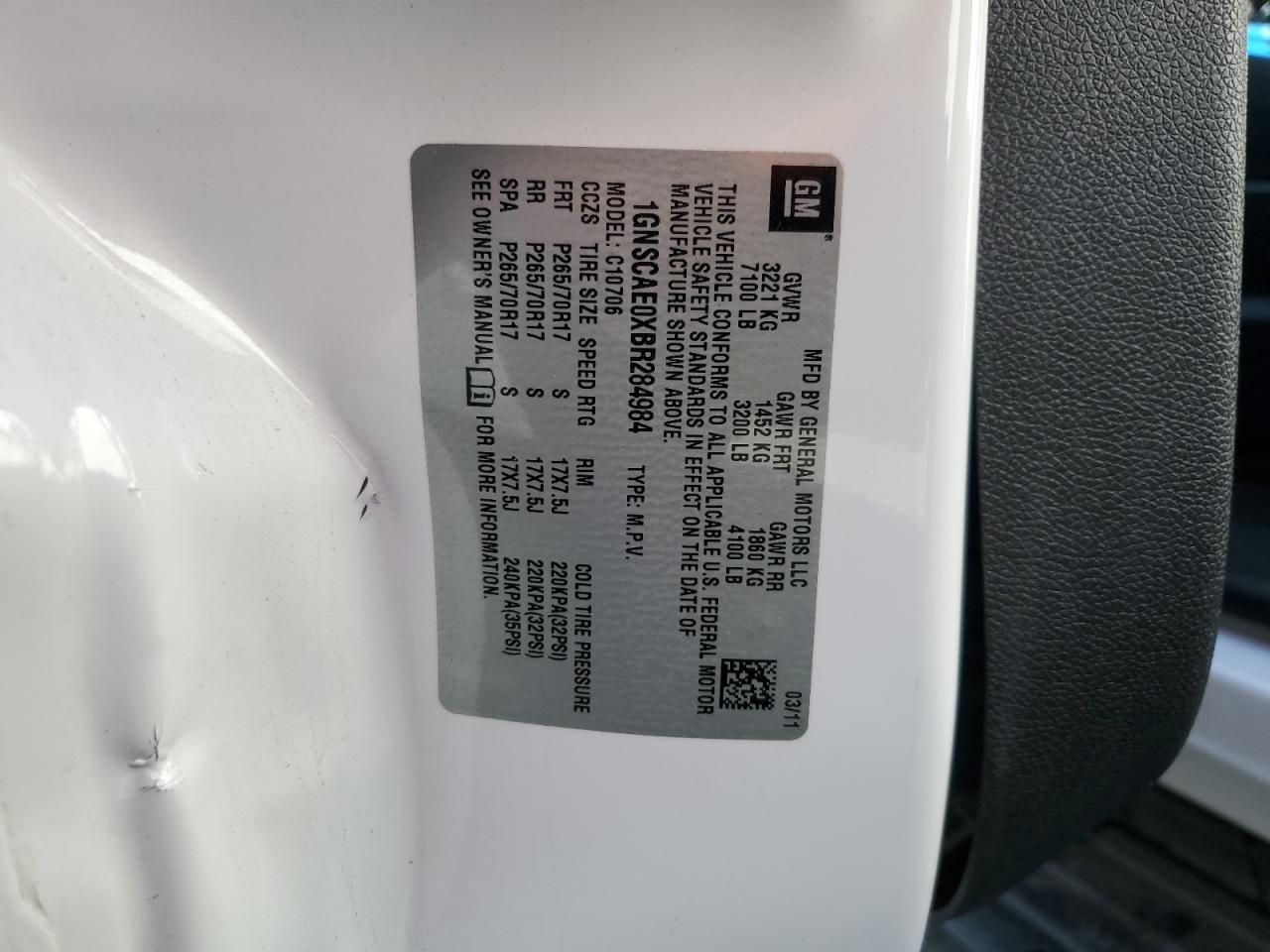 1GNSCAE0XBR284984 2011 Chevrolet Tahoe C1500 Ls