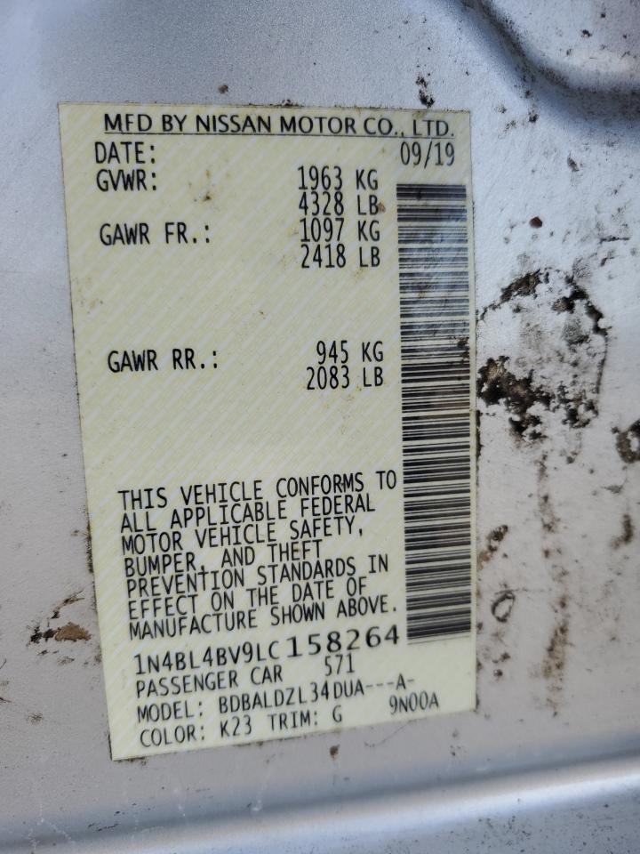 1N4BL4BV9LC158264 2020 Nissan Altima S