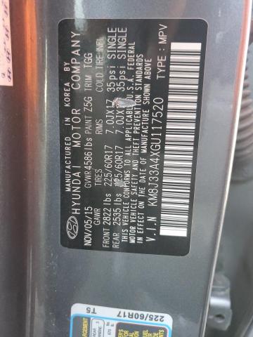 2016 Hyundai Tucson Limited VIN: KM8J33A4XGU117520 Lot: 56535784