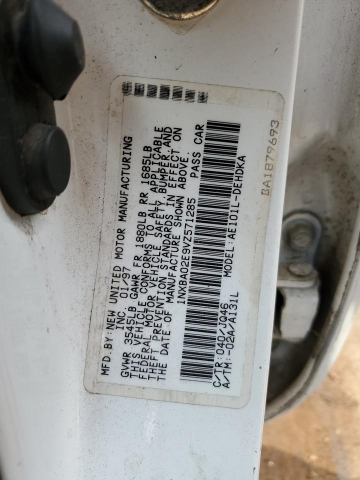 1NXBA02E9VZ571285 1997 Toyota Corolla Base