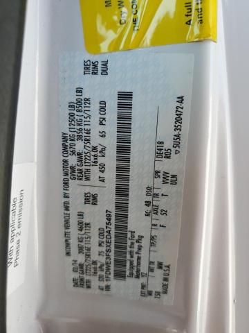 2015 Ford Econoline E350 Super Duty Cutaway Van VIN: 1FDWE3FSXEDA75497 Lot: 53243014