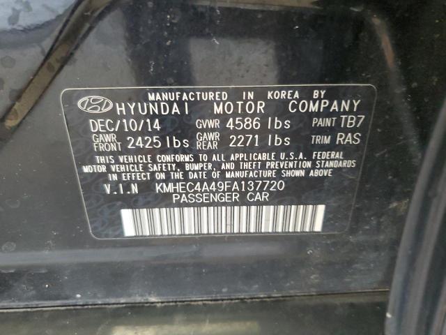 2015 Hyundai Sonata Hybrid VIN: KMHEC4A49FA137720 Lot: 54158504
