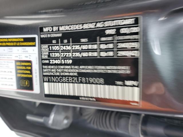 2020 Mercedes-Benz Glc 300 4Matic VIN: W1N0G8EB2LF819008 Lot: 54514544
