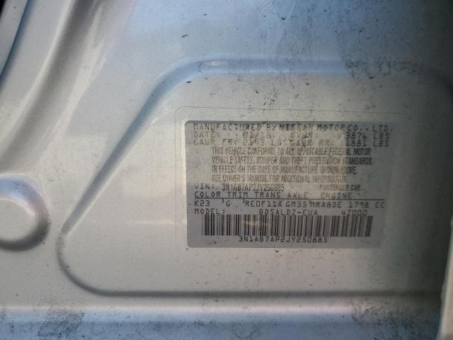 2018 Nissan Sentra S VIN: 3N1AB7AP2JY250885 Lot: 56089084