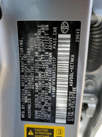 VIN 4T4BF1FK9GR529117 2016 Toyota Camry, LE no.12