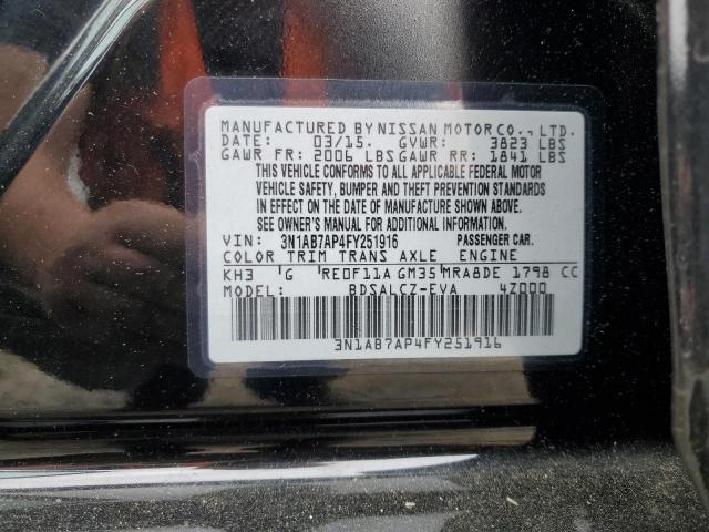 2015 NISSAN SENTRA S - 3N1AB7AP4FY251916