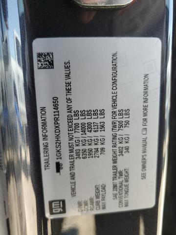 2023 GMC Yukon Xl K1500 At4 VIN: 1GKS2HKDXPR114650 Lot: 56289854