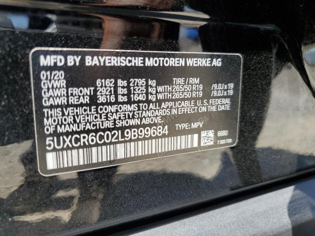 VIN 5UXCR6C02L9B99684 2020 BMW X5, Xdrive40I no.12