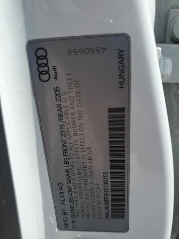 2017 Audi A3 Premium VIN: WAUAUGFF8H1038155 Lot: 56308544