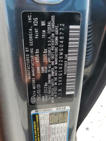 2021 Kia K5 Lxs VIN: 5XXG14J26MG048772 Lot: 56517674