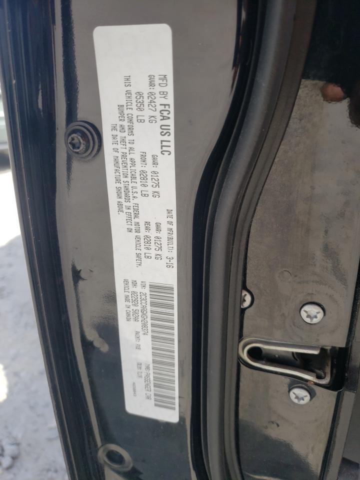 2C3CCARGXGH208374 2016 Chrysler 300 Limited