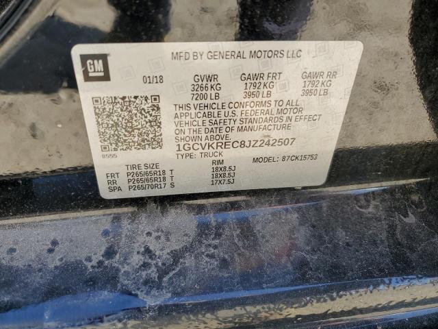 2018 CHEVROLET SILVERADO - 1GCVKREC8JZ242507