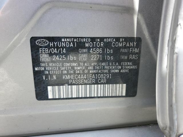 2014 Hyundai Sonata Hybrid VIN: KMHEC4A41EA108291 Lot: 54471804