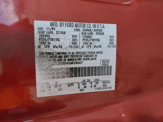 2000 Ford Explorer Xlt VIN: 1FMZU73E3YUB18667 Lot: 54165114