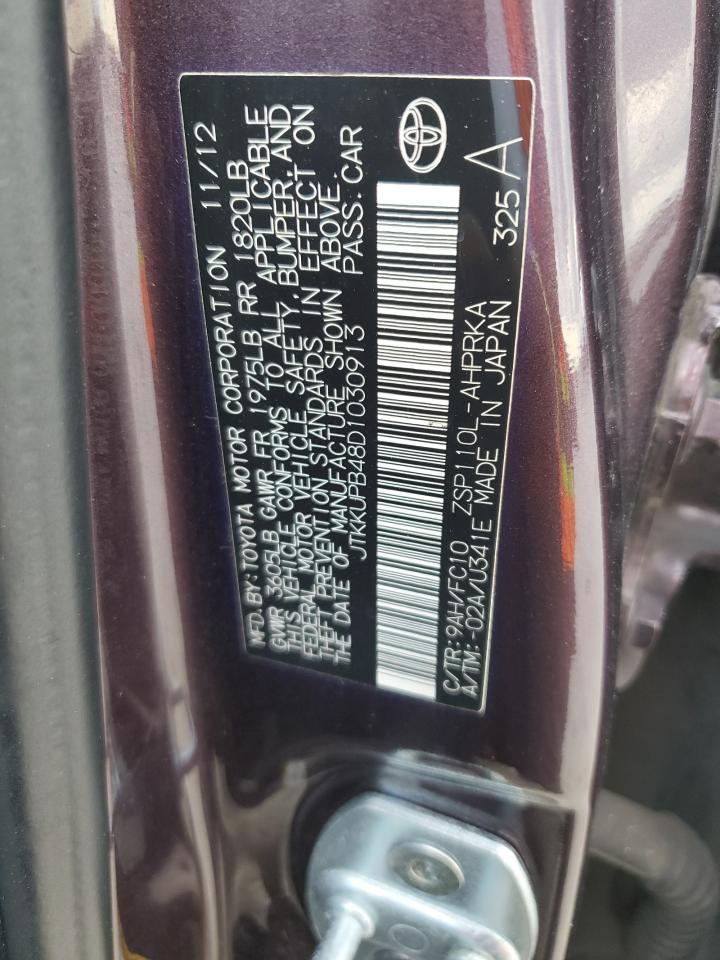 JTKKUPB48D1030913 2013 Toyota Scion Xd