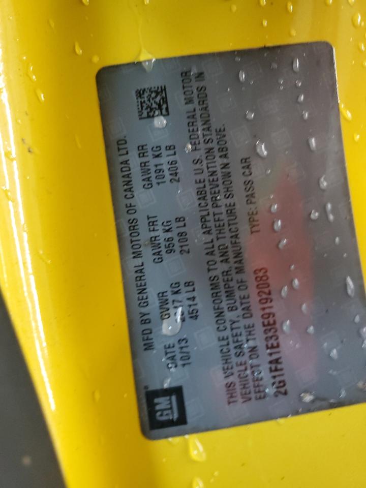 2G1FA1E33E9192083 2014 Chevrolet Camaro Ls