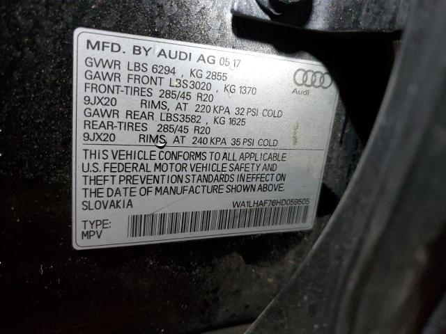 VIN WA1LHAF76HD059505 2017 Audi Q7, Premium Plus no.12