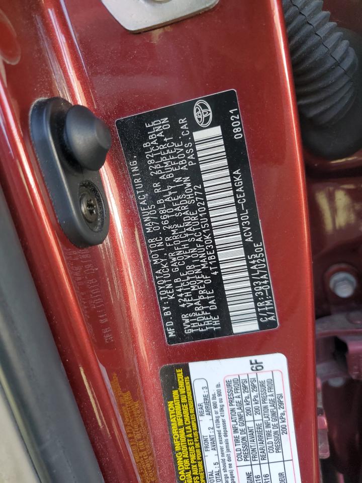 4T1BE30K15U102772 2005 Toyota Camry Le