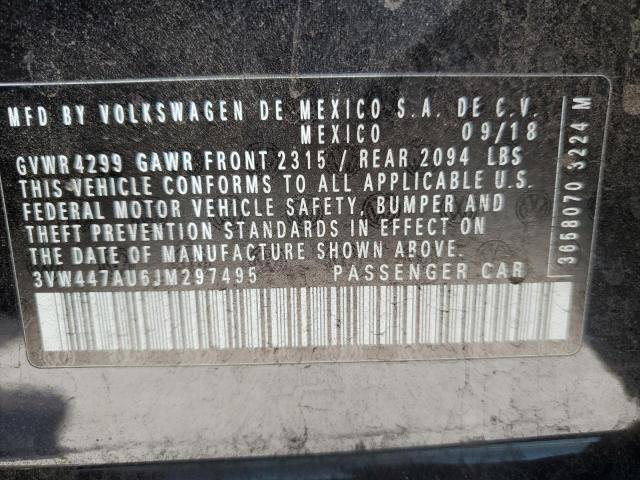 2018 Volkswagen Gti S/Se VIN: 3VW447AU6JM297495 Lot: 56058774