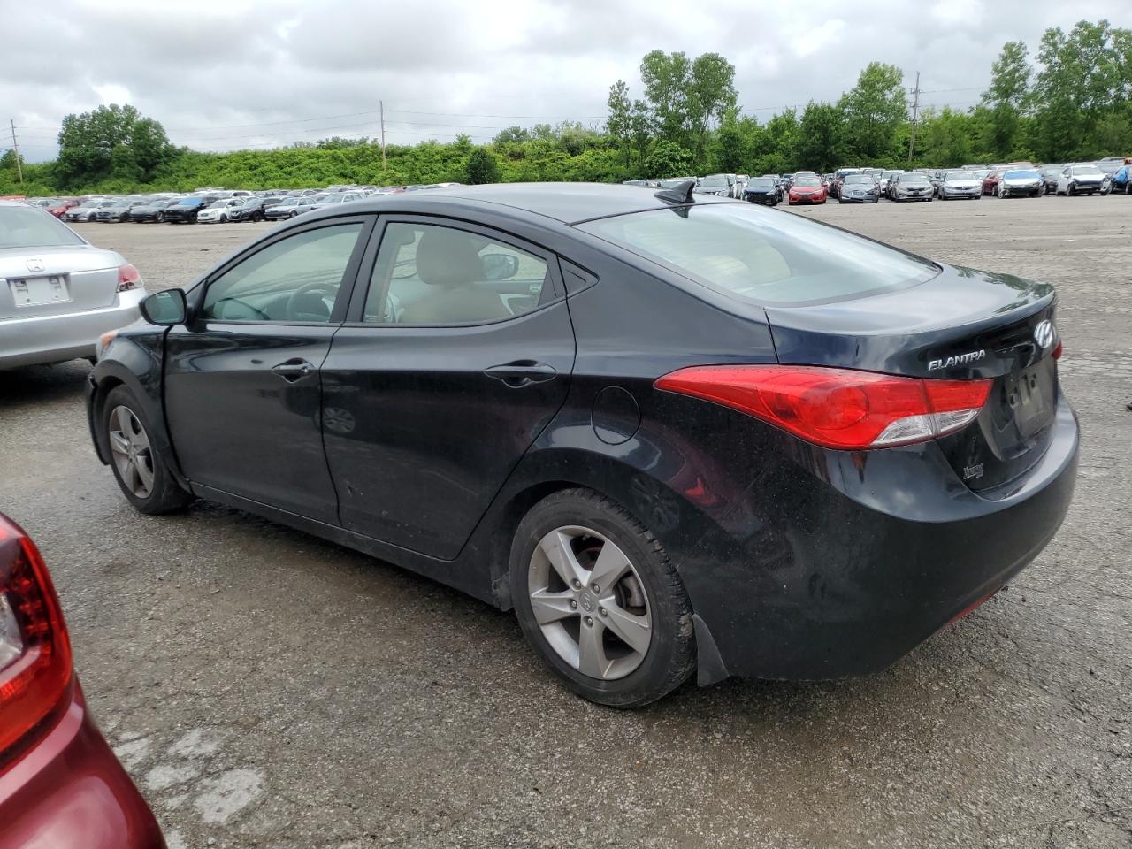 Lot #2789464526 2013 HYUNDAI ELANTRA GL