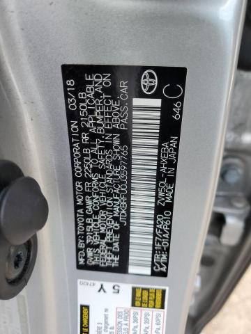 2018 Toyota Prius VIN: JTDKBRFU0J3597765 Lot: 55473904