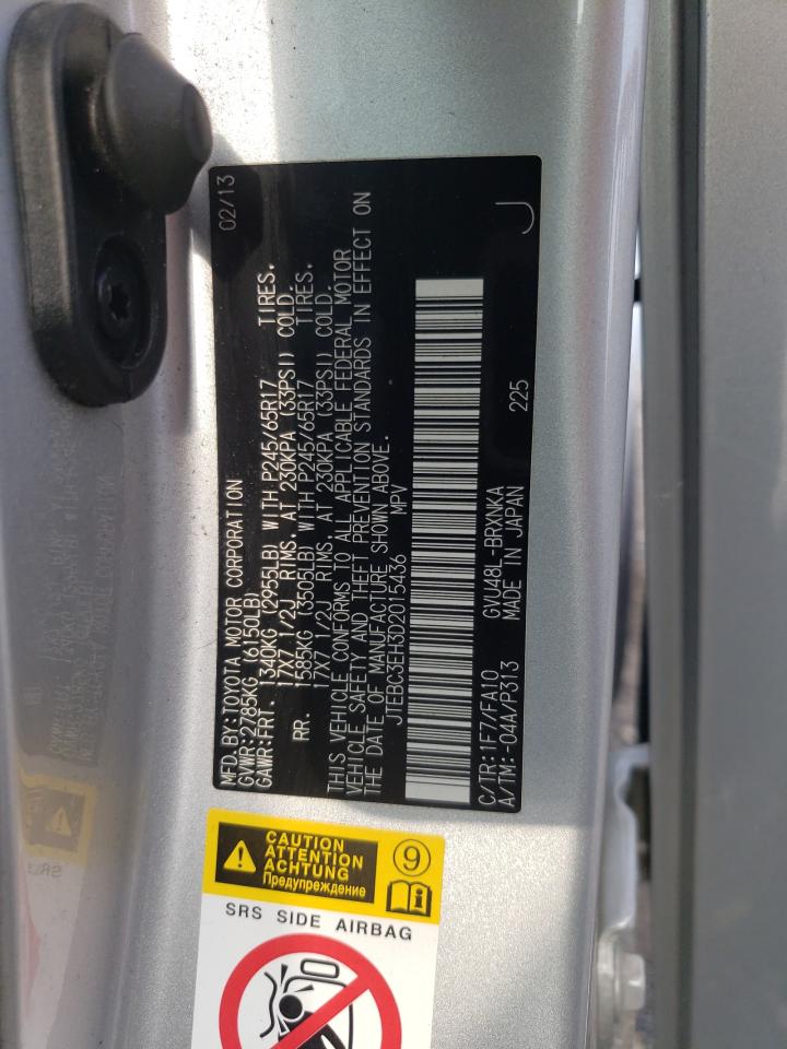 JTEBC3EH3D2015436 2013 Toyota Highlander Hybrid